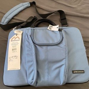New Brenthaven 2139 Metrolite II Zero Notebook Laptop Bag Steel Blue 15/13"